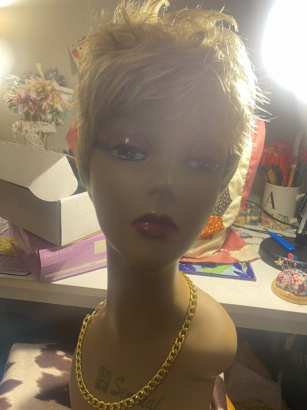 Paula Young "Casey" Wig Whisper Light Wig 14/26A Short Layered Pixie Blonde